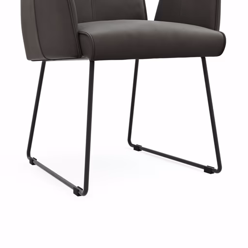 Armlehnstuhl Dinner - Stoff, Anthrazit