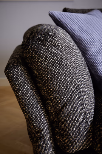 Sofa Valdemoro - 3-Sitzer, Stoff, Anthrazit