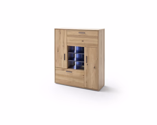 Sidebaord - mit Beleuchtung, Eiche teilmassiv