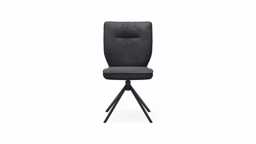 Stuhl Westmore - drehbar, Stoff, Anthrazit