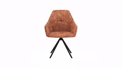 Armlehnstuhl Pinto - Stoff, Orange