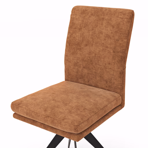 Freischwinger Valloni - Stoff, Rostfarben