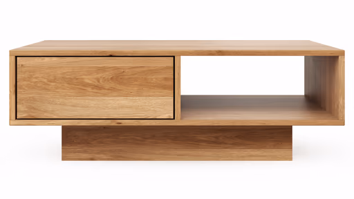 Couchtisch Saratoga - Wildeiche massiv, natur geölt