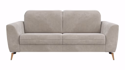 Sofa Tulsa KV - 2,5-Sitzer, inkl. Kopfteilverstellung, Stoff, Graubeige