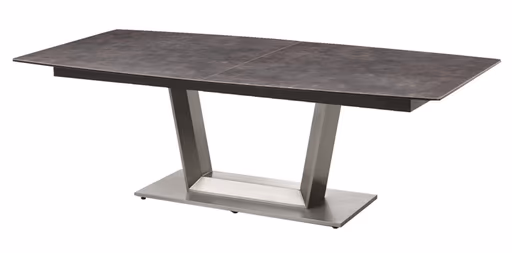 Esstisch - ausziehbar, LB ca. 240x100 cm, Keramik, Anthrazit