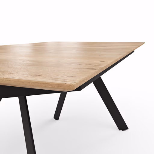 Esstisch Dinner - ausziehbar, LB ca. 180x100 cm, Eiche massiv