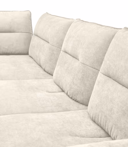 Ecksofa PAYTON - 2-Sitzer, Ecke rechts inkl.Rückenneigung, Armteilverstellung, Stoff, Olive