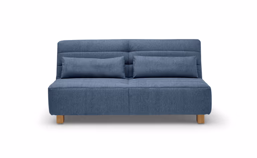 Funktionssofa EASY Optik D - 2-Sitzer, 180 cm inkl. Schlaffunktion, Stoff, Blau