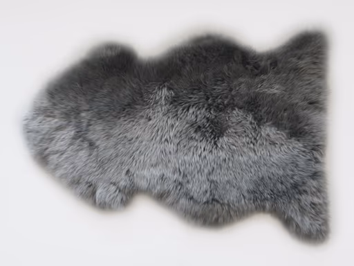 Natur-Schaffell - LB ca. 95x60 cm, Quarry (grau)