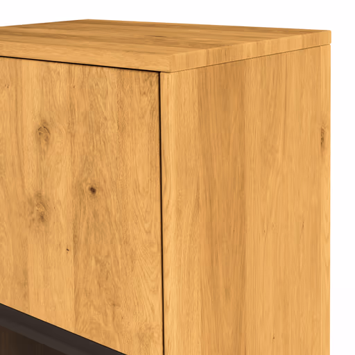 Wohnwand Savannah - Wildeiche massiv, natur geölt