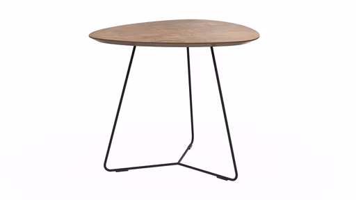 Ecktisch Fano - LBH ca. 59x50x50 cm, HPL Bronzefarben