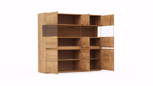 Highboard Hillsboro - Wildeiche natur, geölt