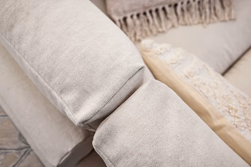 Sofa Palmdale - 4,5-Sitzer, inkl. Kissen, Stoff, Natur