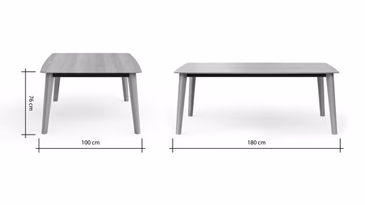 Esstisch Saltino - ausziehbar, LB ca. 180x100 cm, Eiche massiv