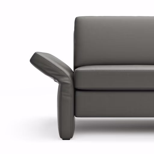 Sofa Arima - 2-Sitzer, Leder, Anthrazit