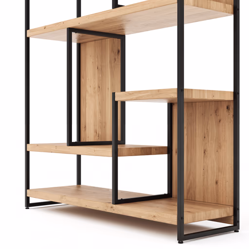 Regal Farmingdale - Eiche massiv, legno