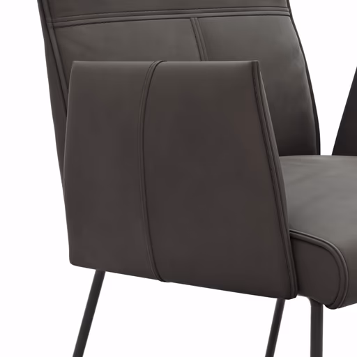 Armlehnstuhl Dinner - Stoff, Anthrazit