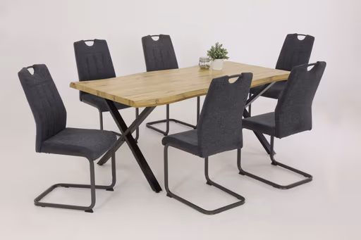 Freischwinger - Stoff, Anthrazit