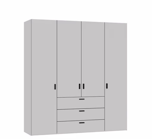 Drehtürenschrank JOIN IT- B ca. 202 cm, Hellgrau
