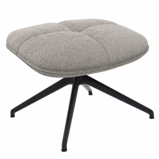 Hocker Unn - Stoff, Grau