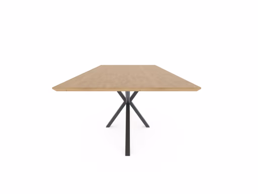 Esstisch Due Viso - LB ca. 220x100 cm, Wildeiche massiv, geölt