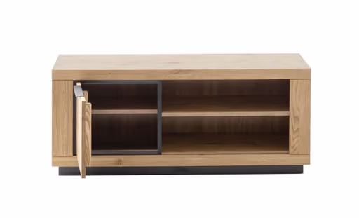 TV-Lowboard - B ca. 122 cm, Wildeiche massiv geölt