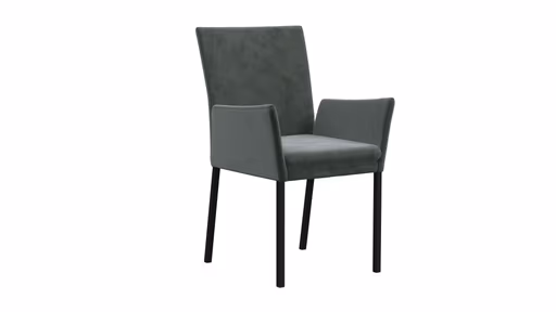 Armlehnstuhl Saragossa - Stoff, Petrol