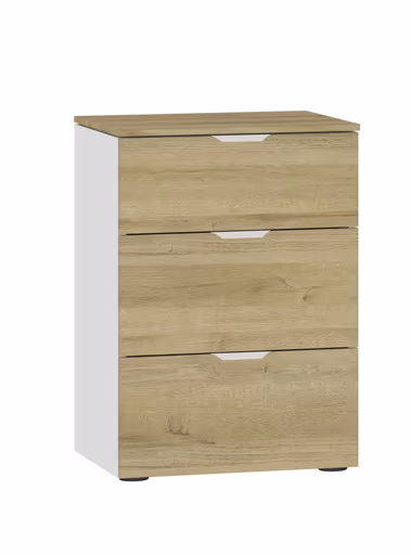Nachtkommode JOIN IT- Eiche Dekor, Weiß