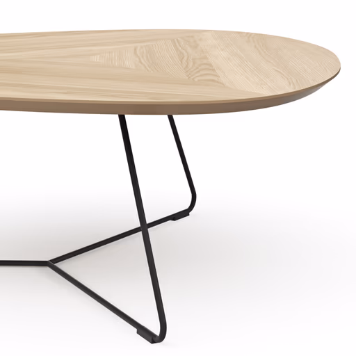 Couchtisch Fano - LBH ca. 87x78x33 cm, Eiche natur, Furnier