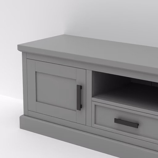 TV-Board Litchfield - Dark Grey, Non-Antique