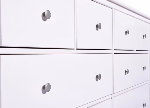 Kommode - B ca. 160 cm, Weiß