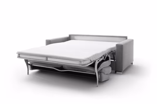 Sofa Nuoro - 2,5-Sitzer inkl. Schlaffunktion, Armlehne 1, Stoff, Grau