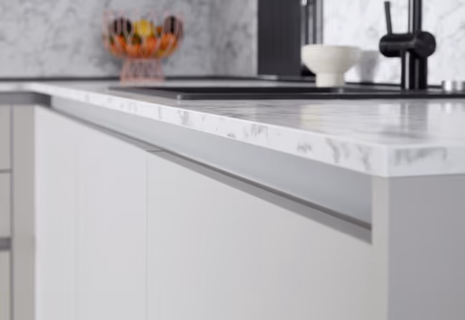 L-Küche 52.210 GL 3 524, Kieselgrau