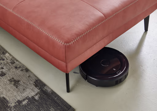 Wohnlandschaft - Longchair links mit 2,5-Sitzer und Ecke rechts, Stoff, Rot