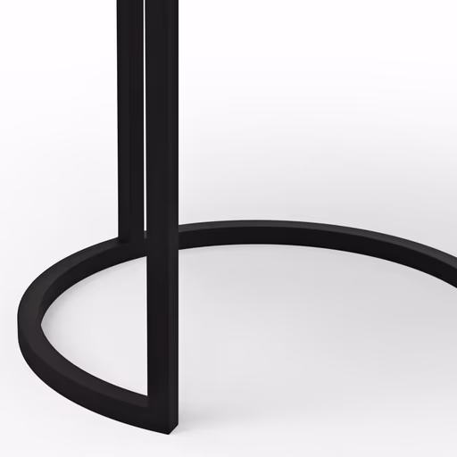 Beistelltisch Kai - LBH ca. 39x39x50 cm, Metall, Schwarz