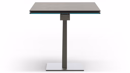 Esstisch Iseo - LB ca. 140x80 cm, ausziehbar, Keramik, Grau