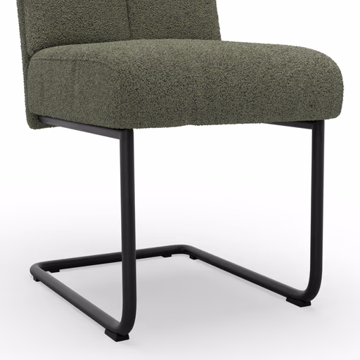 Freischwinger Ravina - Stoff, Olivgrün