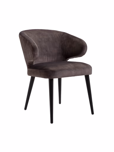 Armlehnstuhl Fargo - Stoff, Dunkelgrau