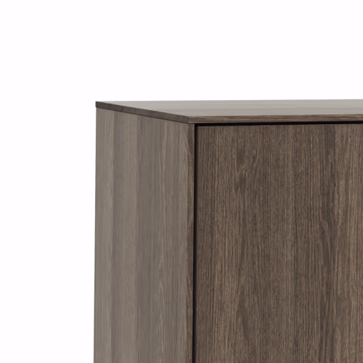 Sideboard Saratoga - Buche massiv, silbergrau geölt