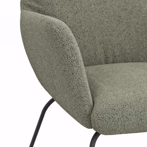 Armlehnstuhl Nashville - Stoff, Olivgrün