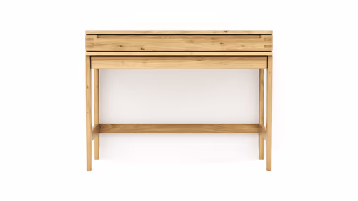 Homeoffice-Schreibtisch Cartago Soft - Wildeiche massiv, bianco geölt