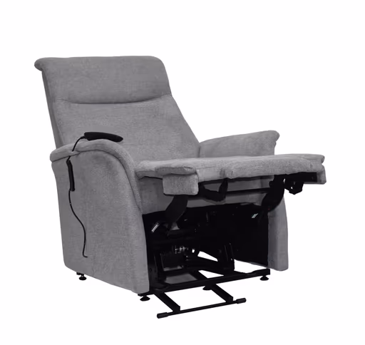 TV-Sessel MARCIO - Aufstehhilfe, Relaxfunktion, Stoff, Hellgrau