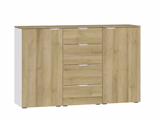 Kommode JOIN IT- Eiche Dekor, Weiß