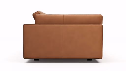 Sofa Aprino 3 - 3,5-Sitzer XL, Dickleder, Cognac, Armlehne Kissen