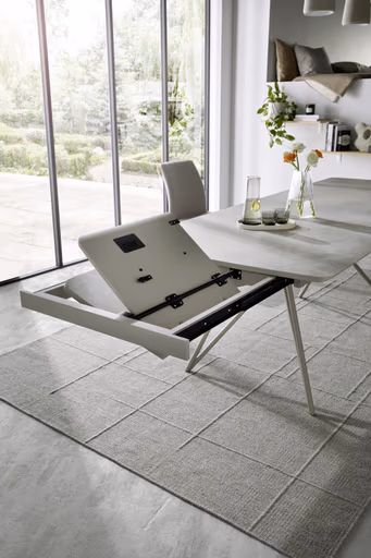 Esstisch Sedana - ausziehbar, LB ca. 200x100 cm, HPL, Grau