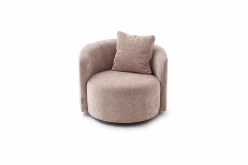 Drehsessel Valdis - Stoff, Rose