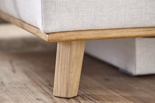 Sofa Lakeville2 - 2-Sitzer inkl. Schlaffunktion mit Bettkasten, Stoff, Natur