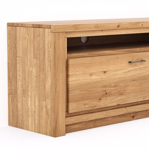 Lowboard Farmingdale - Eiche massiv, natur geölt