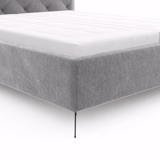 Bettgestell Carmen - Liegefläche ca. 180x200cm, Stoff, Dunkelgrau