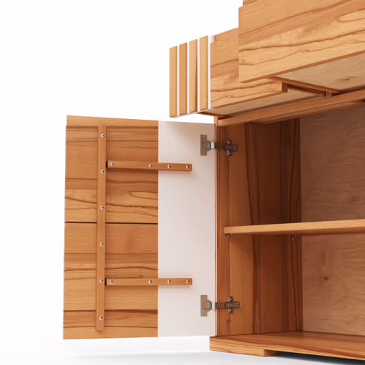 Kommode Tigris - Kernbuche massiv, geölt